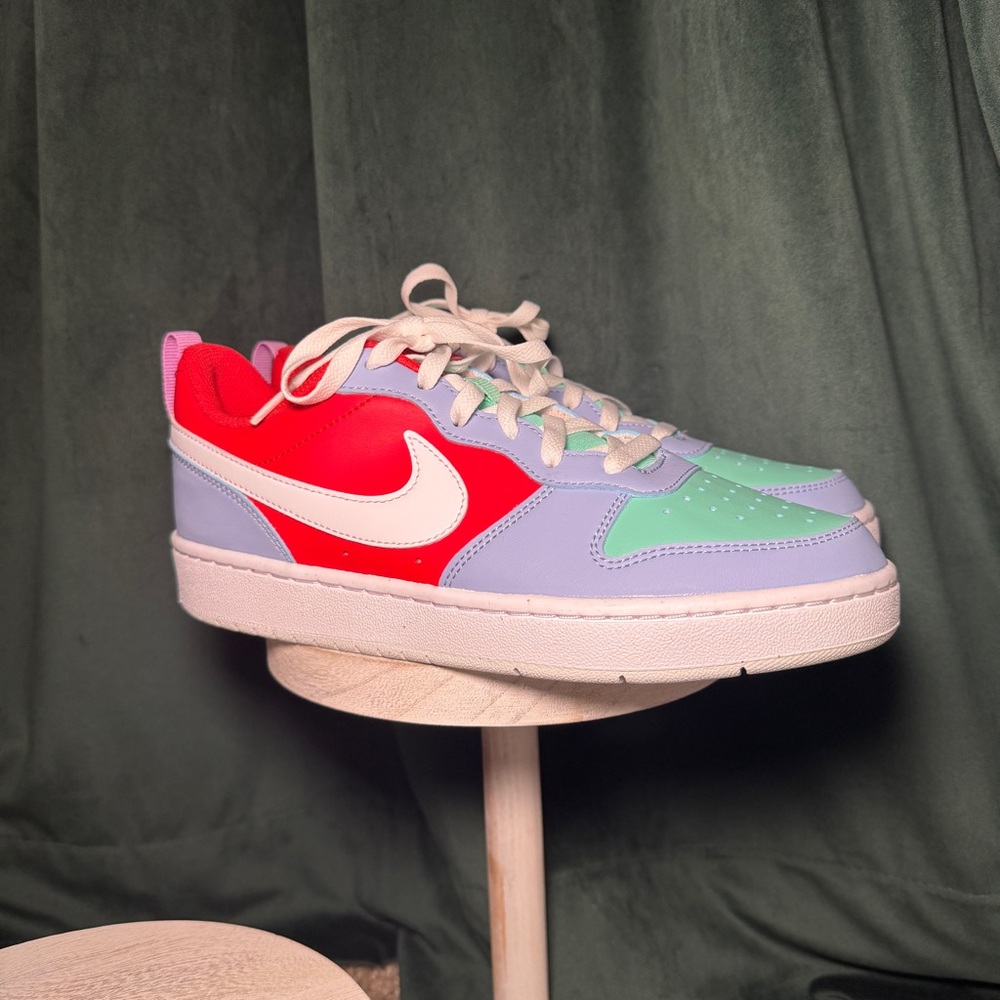 Nike Court Borough Low 2 Big Kids 7Y Women's 8.5 Pastel Red Purple DV5456-400